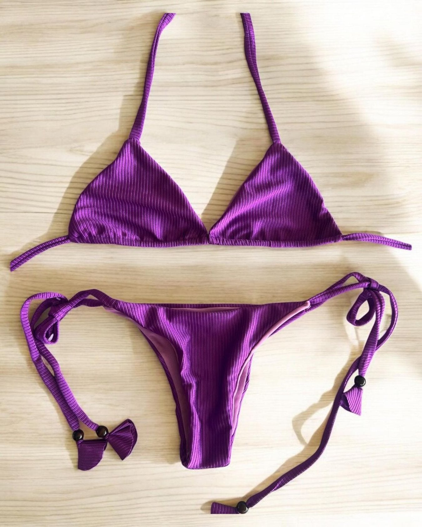 Bikini Morado - Calzón Tiritas