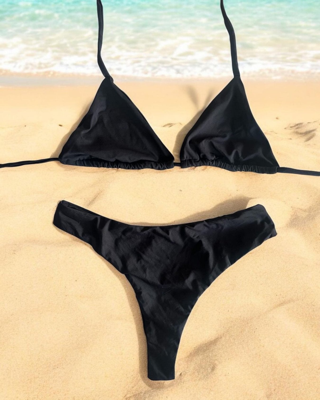 Bikini Negro- Calzón Normal