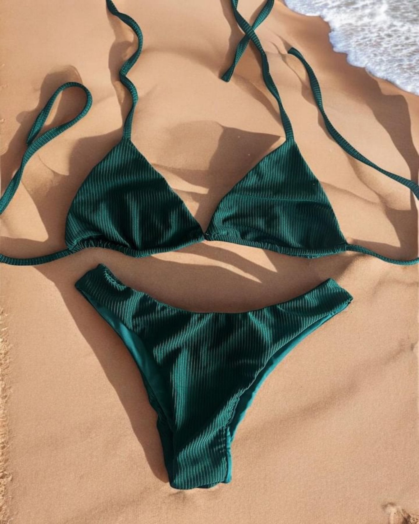 Bikini Verde Militar - Calzón Normal