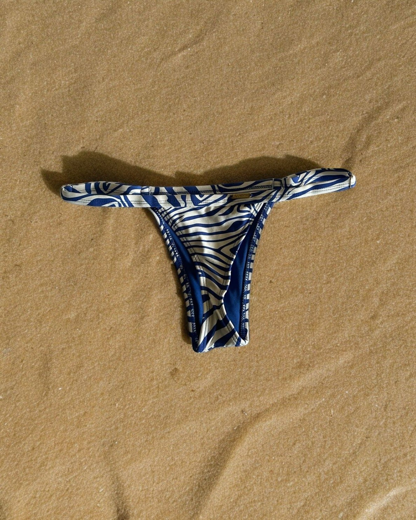 Bikini Strap con Regulador - Cebra Azul