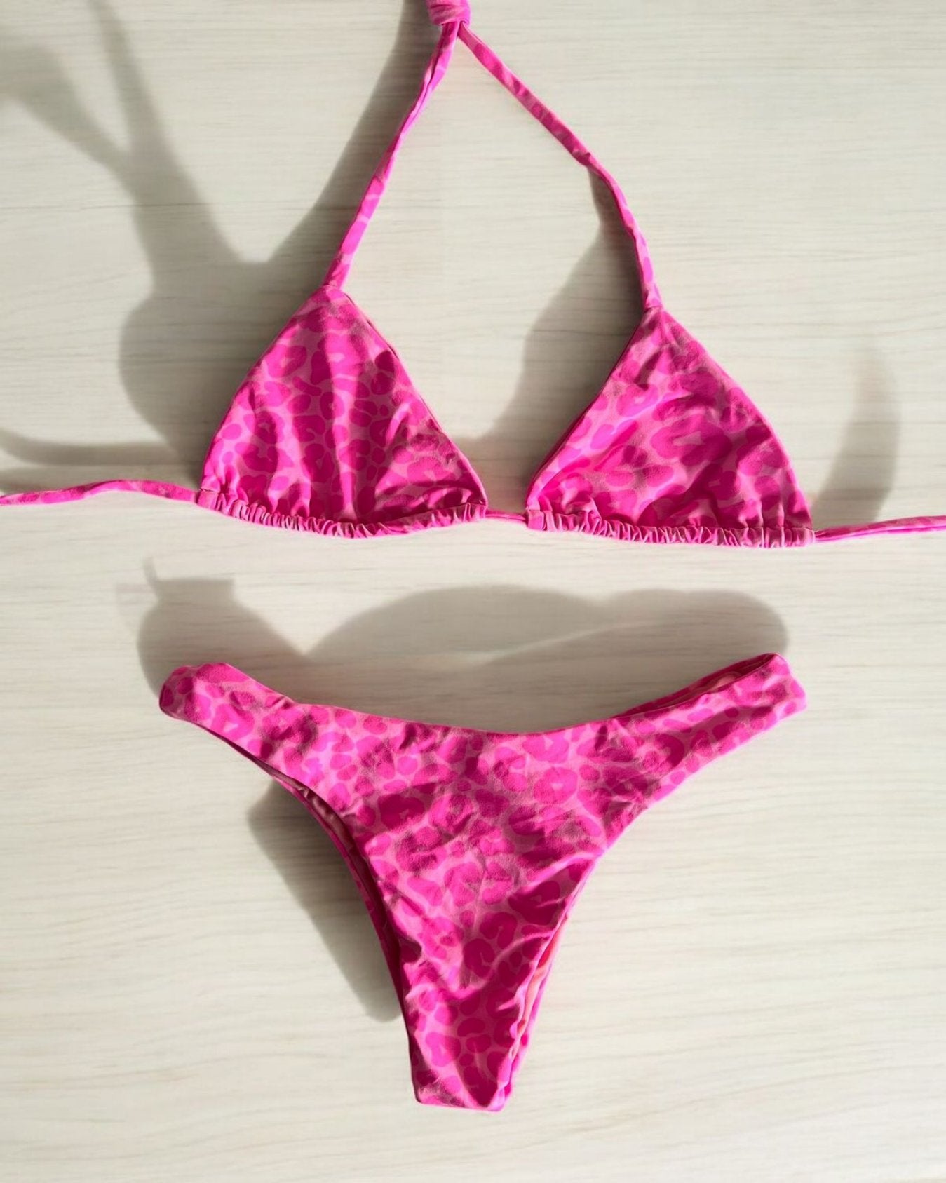 Bikini Leopardo Rosado - Calzón Normal