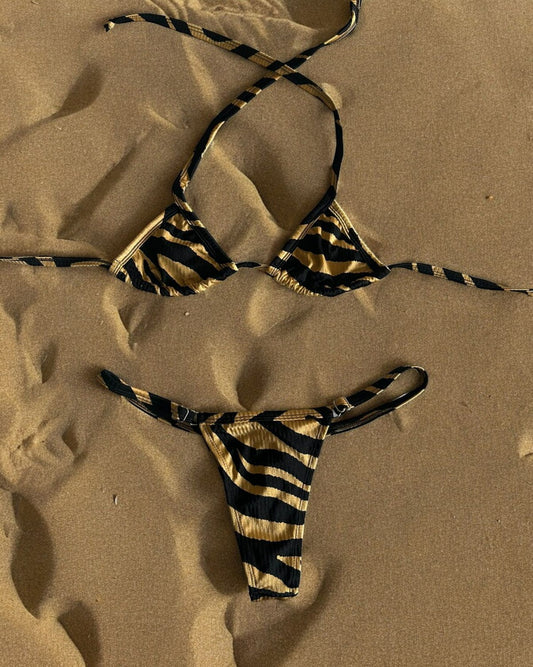 Bikini Strap con Regulador - Cebra