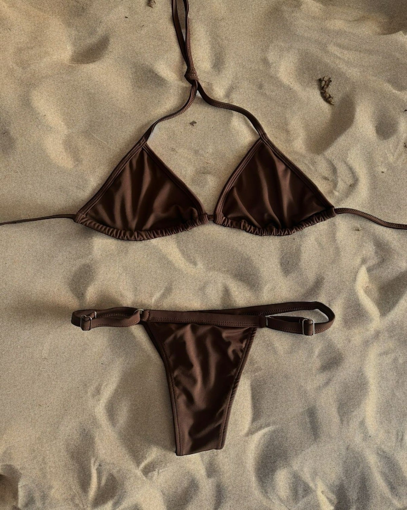 Bikini Strap con Regulador - Café Moro