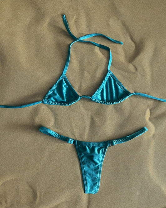 Bikini Strap con Regulador - Celeste