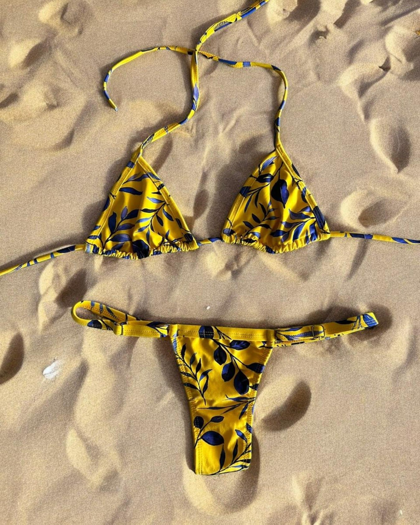 Bikini Strap con Regulador - Otoño Amarillo