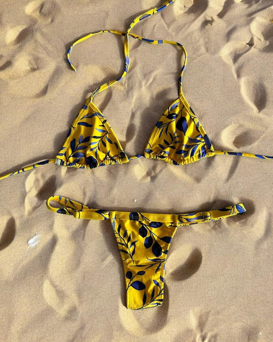 Bikini Strap con Regulador - Otoño Amarillo