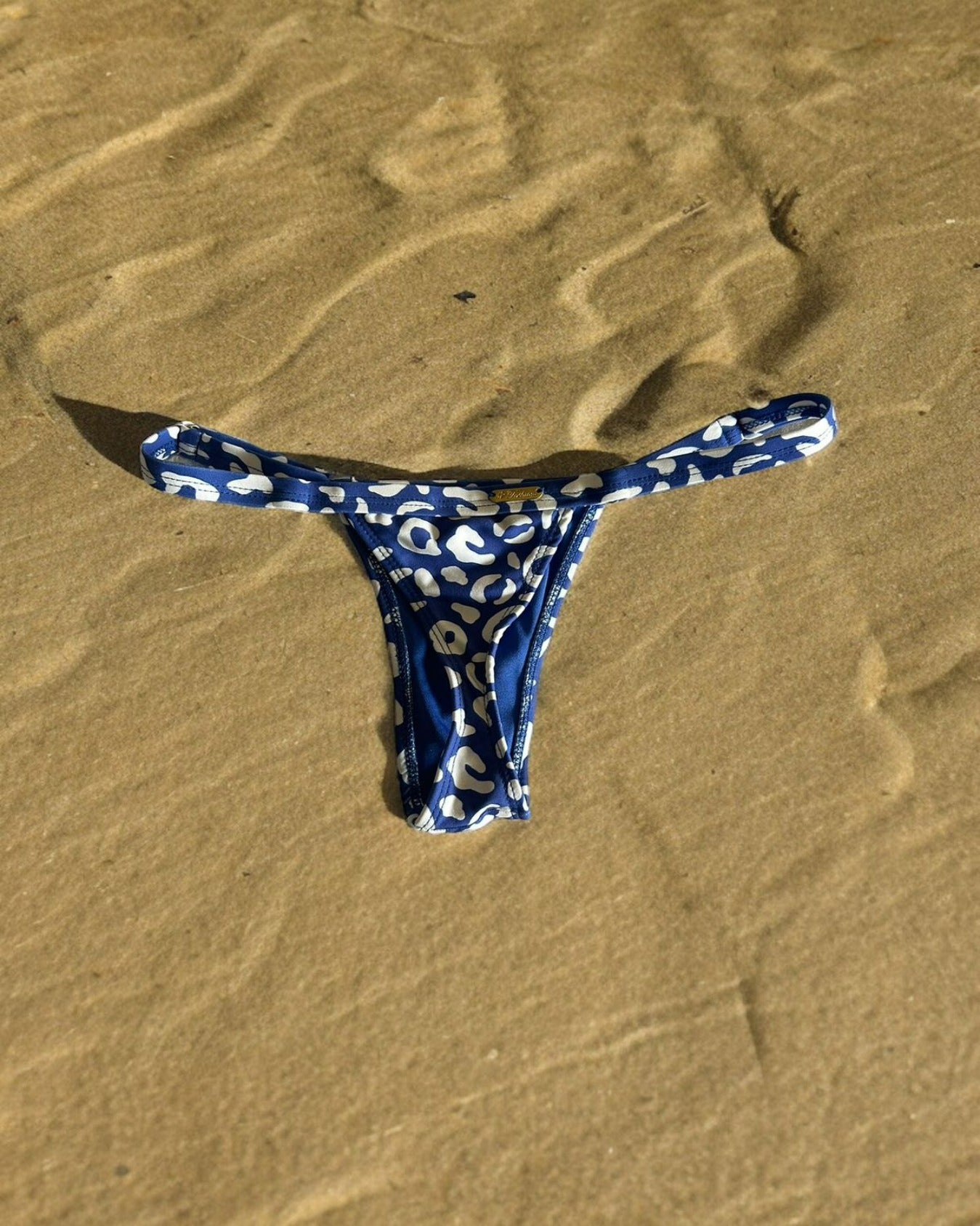 Bikini Strap con Regulador - Leopardo Azul