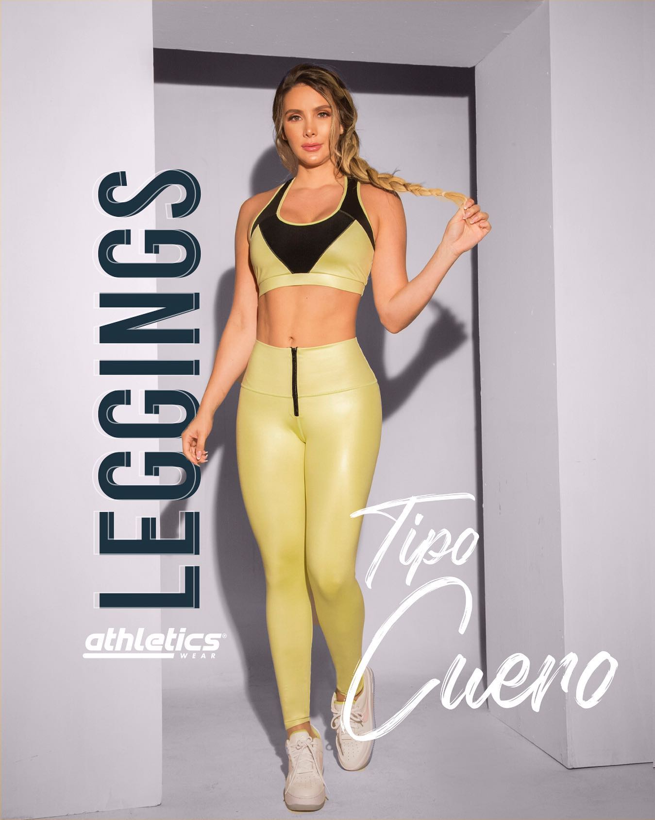 Leggins Efecto cuero Limon
